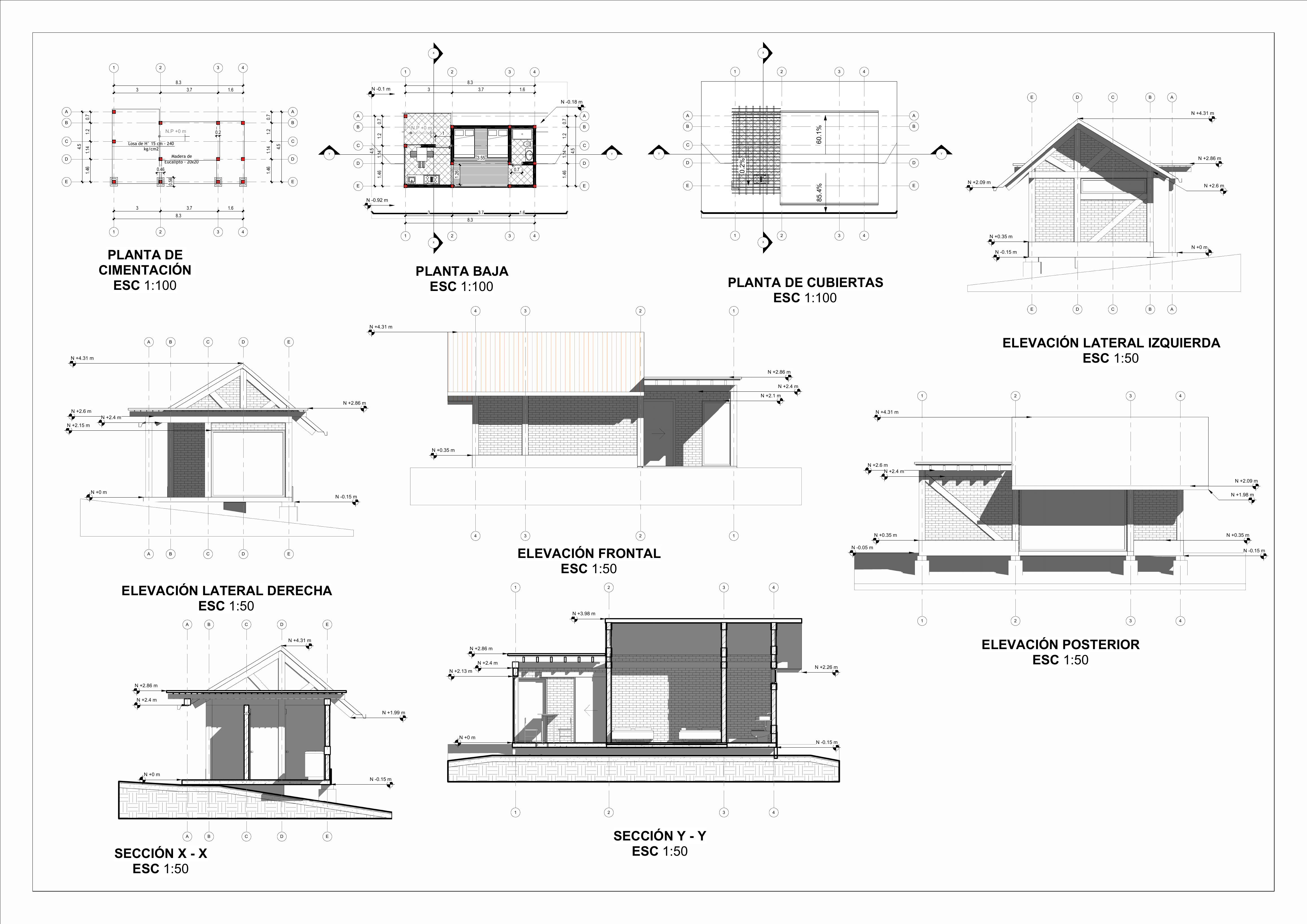 Muestra parcial de un plano técnico en elaboración